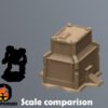 RNT0027-Scale Scifi Commercial Complex Battletech Terrain Building Terrain 6mm Hex Resinant