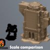 RNT0028-Scale Scifi Commercial Complex Battletech Terrain Building Terrain 6mm Hex Resinant