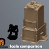 Scifi Commercial Complex Battletech Terrain Building Terrain 6mm Hex Resinant