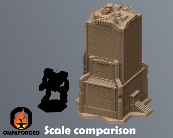 Scifi Commercial Complex Battletech Terrain Building Terrain 6mm Hex Resinant
