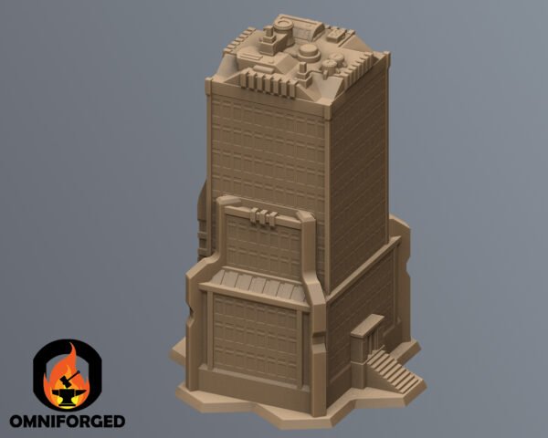 Scifi Commercial Complex Battletech Terrain Building Terrain 6mm Hex Resinant