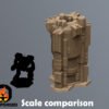 Scifi Commercial Complex Battletech Terrain Building Terrain 6mm Hex Resinant