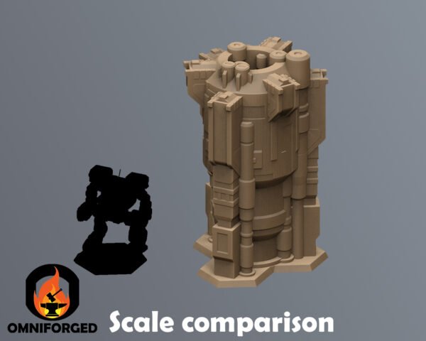 Scifi Commercial Complex Battletech Terrain Building Terrain 6mm Hex Resinant