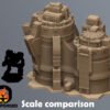 Scifi Commercial Complex Battletech Terrain Building Terrain 6mm Hex Resinant