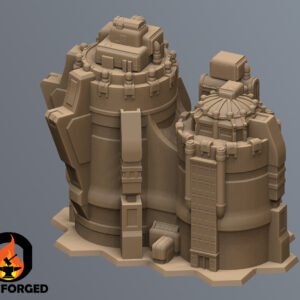 Scifi Commercial Complex Battletech Terrain Building Terrain 6mm Hex Resinant