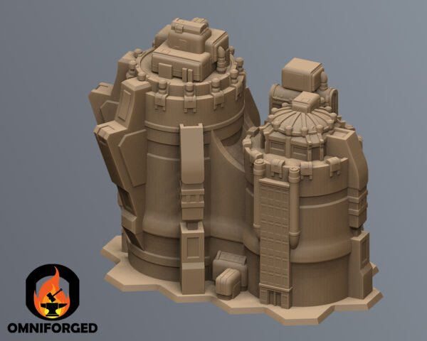 Scifi Commercial Complex Battletech Terrain Building Terrain 6mm Hex Resinant