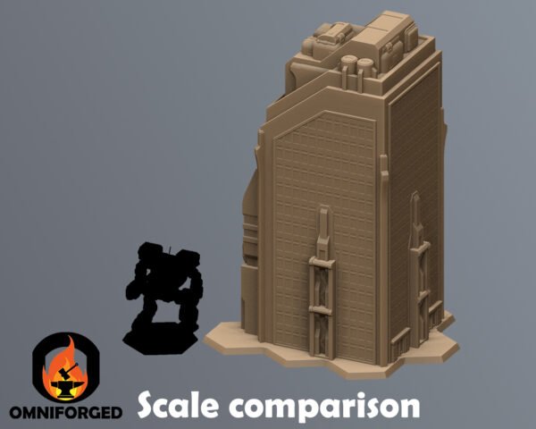 RNT0034-Scale Sci-Fi Commercial Complex 6mm Hex Terrain T5B11