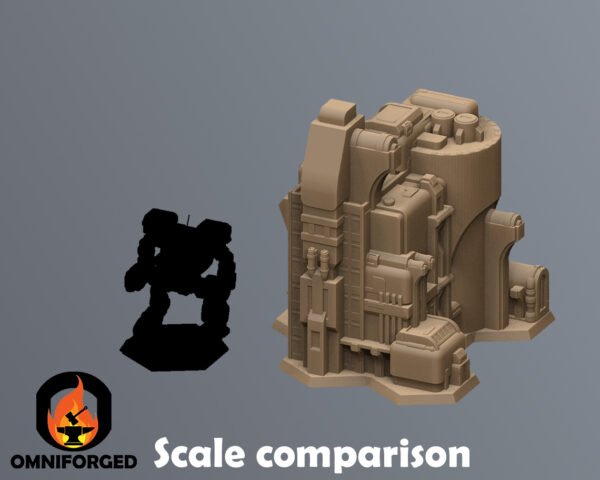 Scifi Commercial Complex Battletech Terrain Building Terrain 6mm Hex Resinant