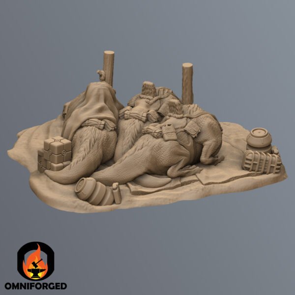 SQM0016 Back Star Wars Legion Desert Dewback Camp Terrain