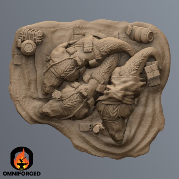 SQM0016 Top Star Wars Legion Desert Dewback Camp Terrain
