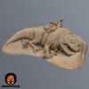 Star Wars Legion Dead Desert Dewback with Rider Terrain