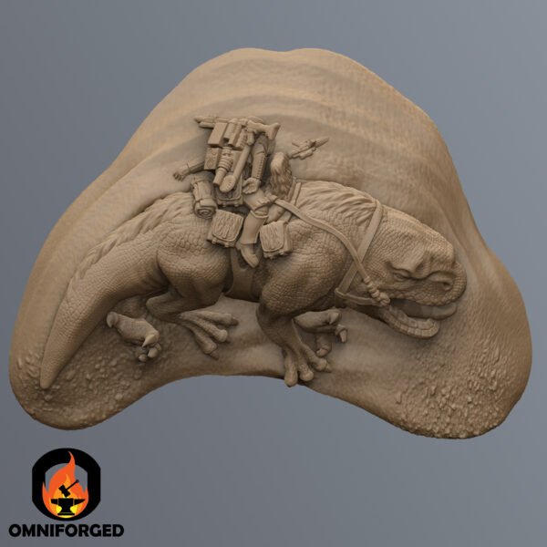 Star Wars Legion Dead Desert Dewback with Rider Terrain