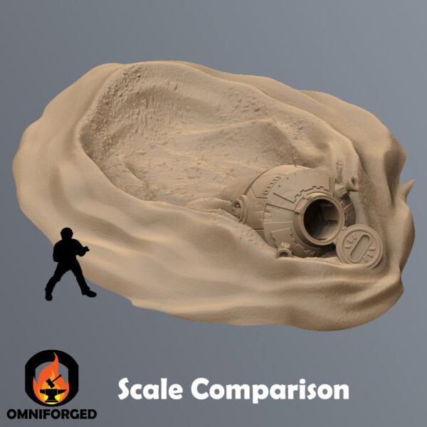 Star Wars Legion Crashed Desert EVAC Capsule Terrain