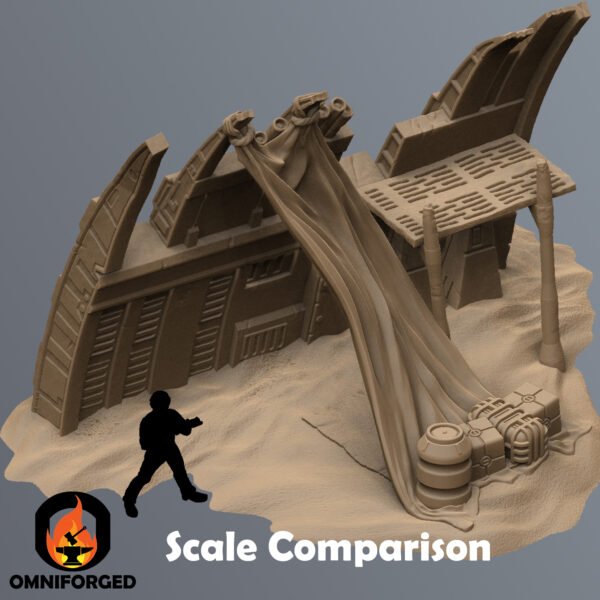 Star Wars Legion Desert Fuselage Camp Terrain