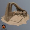 Star Wars Legion Small Desert Fuselage Camp Terrain