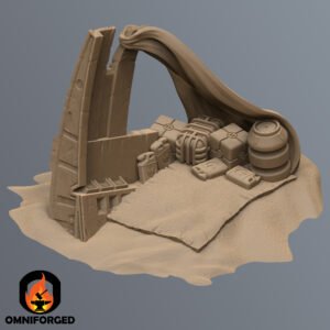 Star Wars Legion Small Desert Fuselage Camp Terrain