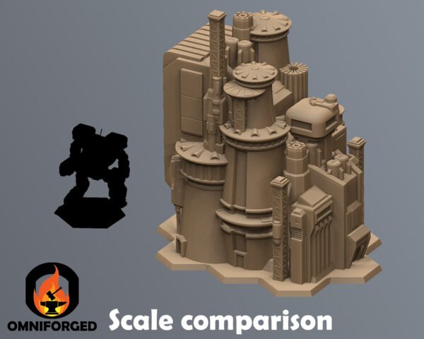 Scale Comp Thumb Sci-Fi City 6mm Hex Terrain T3B3