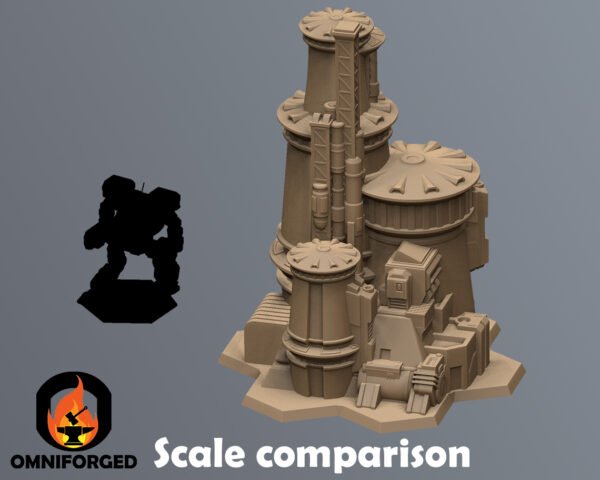 Scale Comp Thumb Sci-Fi City 6mm Hex Terrain T3B4