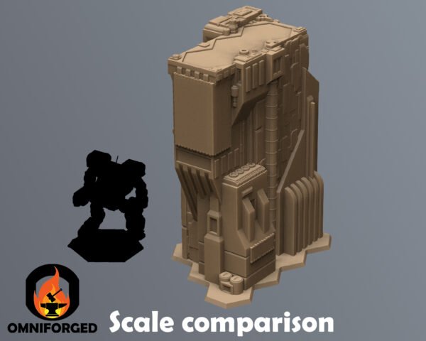Scale Comp Thumb Sci-Fi City 6mm Hex Terrain T4B1