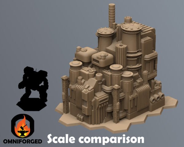 Scale Comp Thumb Sci-Fi City 6mm Hex Terrain T4B3