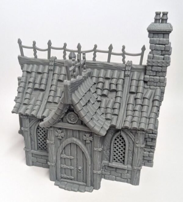 image01 Medieval Cottage House Wargaming Terrain Dungeons and Dragons DnD