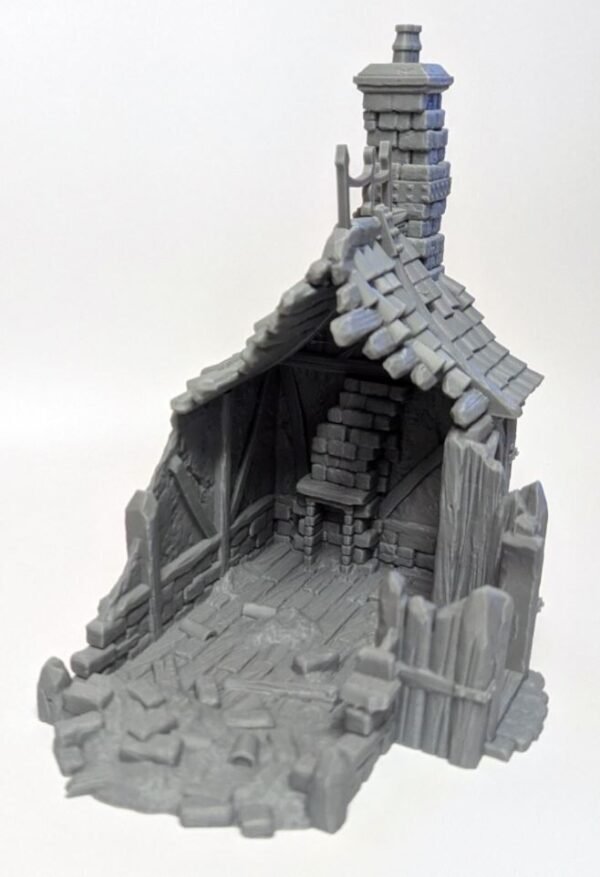 image02 Medieval Cottage House Ruin Wargaming Terrain Dungeons and Dragons DnD
