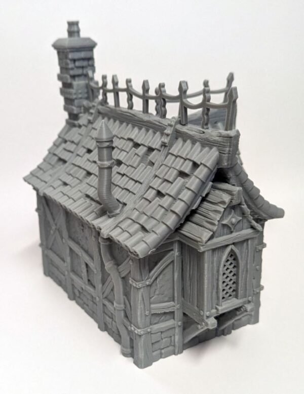 image02 Medieval Cottage House Wargaming Terrain Dungeons and Dragons DnD