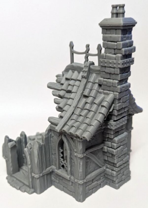 image03 Medieval Cottage House Ruin Wargaming Terrain Dungeons and Dragons DnD