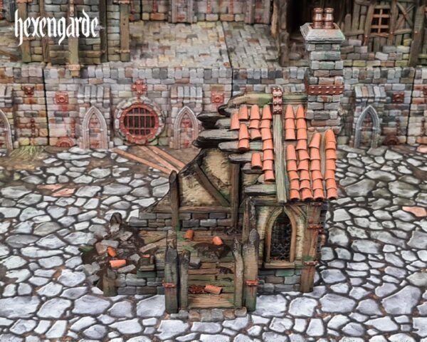 image04 Medieval Cottage House Ruin Wargaming Terrain Dungeons and Dragons DnD
