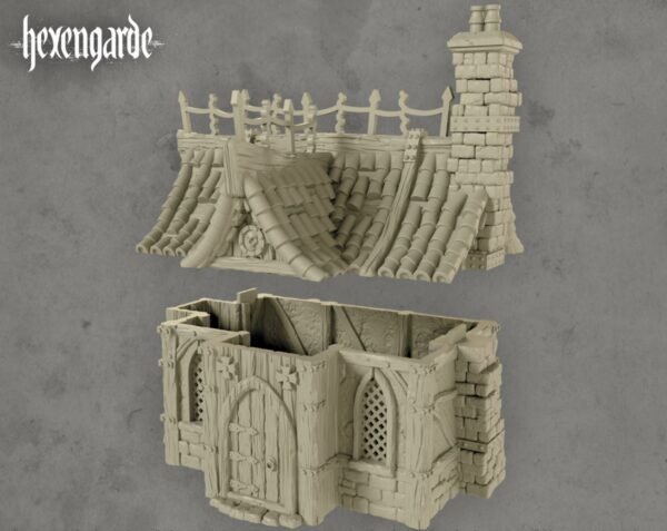 image04 Medieval Cottage House Wargaming Terrain Dungeons and Dragons DnD