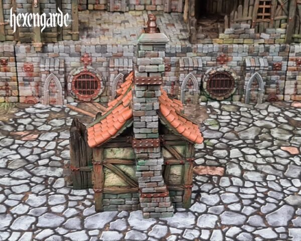 image05 Medieval Cottage House Ruin Wargaming Terrain Dungeons and Dragons DnD