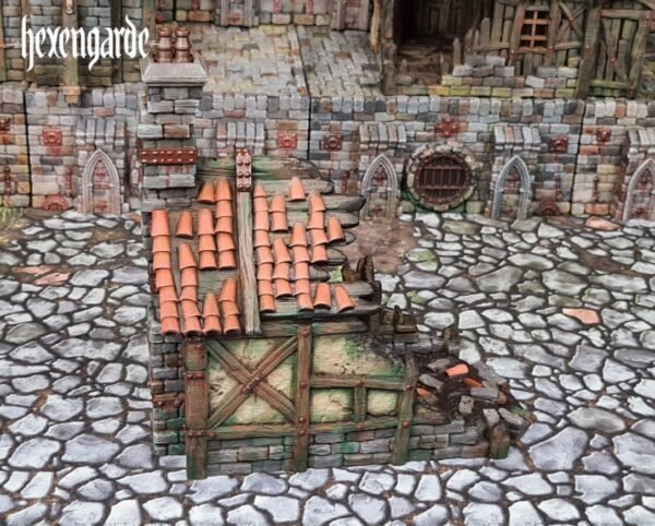 image06 Medieval Cottage House Ruin Wargaming Terrain Dungeons and Dragons DnD