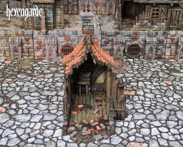 image07 Medieval Cottage House Ruin Wargaming Terrain Dungeons and Dragons DnD