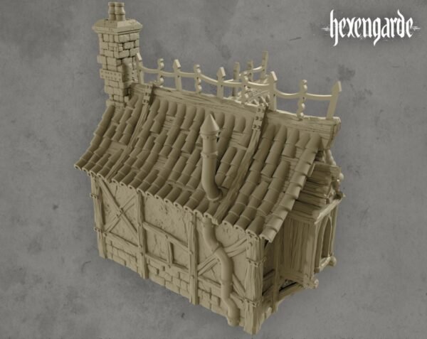 image07 Medieval Cottage House Wargaming Terrain Dungeons and Dragons DnD