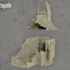 image10 Medieval Cottage House Ruin Wargaming Terrain Dungeons and Dragons DnD